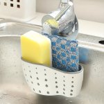 Versatile Kitchen Sink Organizer - Telescopic Drain Rack For Dishes Fruits & Veggies Durable Plastic Space-saving Design With So