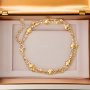 Elegant Double-Layered Stainless Steel Women's Bracelet - Simple Style No Mosaic Water Resistant Perfect For Daily Wear & Gift Giving