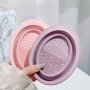 Portable Silicone Makeup Brush Cleaner - Foldable Lightweight & Gentle On Bristles For Artists And Students