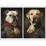 Tear Resistant Deco Print Baroque Dog