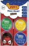 Face Paint 8ML 6 Piece + Brush + 2 Sponges Heroes