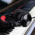 Pro 10 Professional Wired Over Ear Dj And Studio Monitoring Headphones Red black