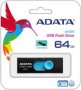 Adata UV320 64GB USB 3.1 3.1 Gen 2 Type-a USB Flash Drive - Black/blue