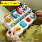 Montessori Pop-up Animal Puzzle - Early Learning Toy For Logical Thinking & Memory Enhancement Suitable As A Gift For Young Youn