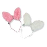 Bunny Ears Headband With Rainbow Glitter Ears - Factory Plaza