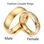 1PC Rings Fashion Couple Rings Wedding Rings Women And Men Jewelry Anniversary Gift
