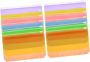 24PCS Zipper Binder Pockets Loose Leaf Bags Blinder Pockets Office Supplies