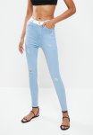 Sissy Boy Ryder Two Toned Skinny - Blue & White