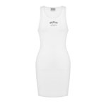 Stretch Logo Dress -white