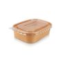 Kraft Rectangle Salad Bowl 750ML 10