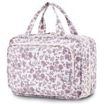 Narwey Travel Toiletry Bag For Women Large Hanging Makeup Bag Organizer Toiletries Bag For Full Size Essentials Accessories Cosm