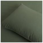 200TC Green Piped Pillowcases