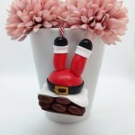 Santa In Chimney Christmas Tree Ornament