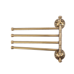 TBTF015- 4 Bar Brass Towel Rack