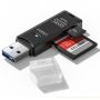 USB3.0 Micro Sd Card Reader 5GBPS 2-IN-1 Sd Card Reader To USB Adapter