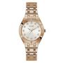 Guess Crystalline Rose Gold Tone Analog Ladies Watch GW0114L3