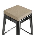Minecozy Bar Stool Cushions Square 12" X 12" Small Cushions For Bar Stools With Ties Small Seat Pads With Washable Cover 1 Piece