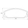 Kbc Brake Pads Front For Hyundai Sante Fe - Spares Direct