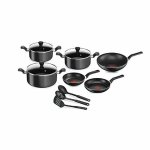 Tefal Super Cook 12 Piece Set Black