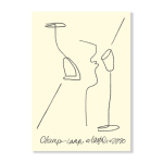 Champ & Lamp Art Print - A3
