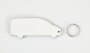 Laser Sublimation Blanks : Glossy Mdf 3MM/5MM Single Or Double Sided Sublimation Van Keychain With Split Keyring