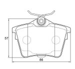 Kbc Brake Pads Rear For Citroen Peugeot Renault