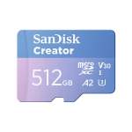 SanDisk Creator Micros Card Uhs-i 512GB + Adapter SDSQXAV-512G-IN6MS