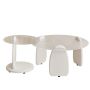 Asher Tempered Glass Nesting Coffee Table White