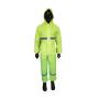 Rubberized High-visual Reflective Tape Lime Rain Suit 2 Piece Small