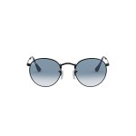 Round Metal Unisex Sunglasses In Black - Black
