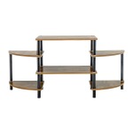 Tv Stand – Walnut + Black