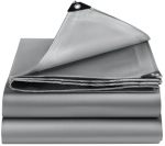 Eeatuztl 12X24 Ft Tarps Heavy Duty Waterproof 12 Mil Large Tarps With Grommets And Reinforced Edges Uvresistant Tear&fade Resist
