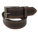 Mens Double Stitch Brown 40MM Belt