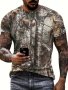 Forest 3D Print Men's Novelty Short Sleeve Crew Neck T-shirt Summer Outdoor