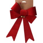 Bow Pvc Red With Gold Bells 22X32CM