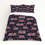 Kids Duvet Set Fire Truck