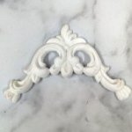 JP596 White Resin Corner Swirl White