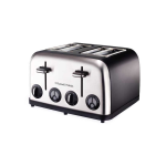 Russell Hobbs 4 Slice Toaster - Matte Black Stainless Steel