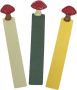 3PCS Mushroom Bookmarks Bookmarks For Men Artificial Leather Book