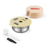 Coffee Accessories Steel Reusable Coffee Capsule Pods 180ML 50FILTERS