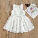 White Lace Dress With Zipper