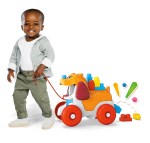 First Builders Pull-along Puppy With Big Building Blocks Building Toys 16 Pieces