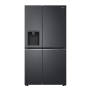 LG 617L Door-in-door Non Plumbed Side By Side Fridge With Uvnano™ Ice & Water Dispenser In Black Finish