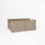 Wicker Shallow Basket - Large - 44CM L X 35CM W X 16.5CM H