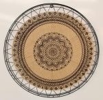 Metal Hessian Wall Hanging – 45CM
