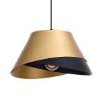 Nyx Aluminium Pendant Light Gold And Black 2 Styles - Horizontal