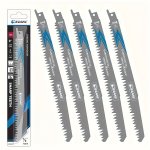 Ezarc 5PCS Reciprocating Saw Blade Set 15.24CM 22.86CM 30.48CM Cutting Sabre Saw Blade Flexible Wood Pruning Cutting Saw Blade F