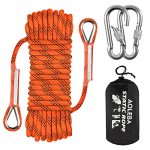 Aoleba 10.5 Mm Static Climbing Rope 10M 32FT 20M 64FT 30M 96FT 50M 160FT 70M 230FT Outdoor Rock Climbing Ropes Escape Rope Ice C