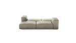 Double Lounger - Leather - Beige - 241CM X 168CM