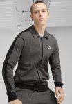 Puma T7 Track Jacket - Black & Alpine Snow